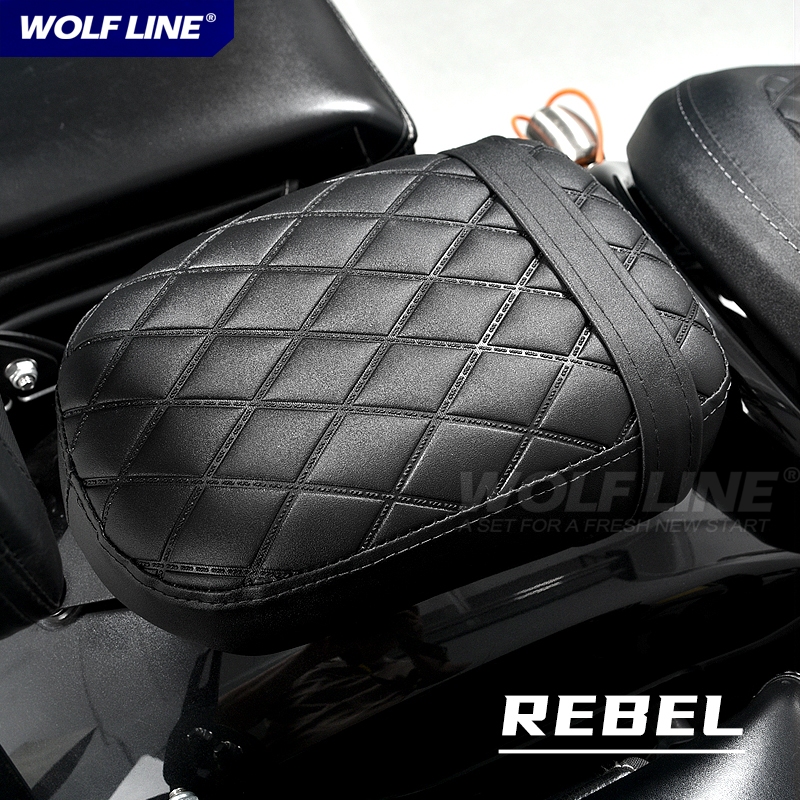 rebel 500復古橫條紋坐墊 適用於 Honda 叛逆者1100改裝黑色坐墊包 Rebel250  叛Rebel 1