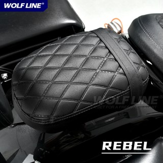 rebel 500復古橫條紋坐墊 適用於 Honda 叛逆者1100改裝黑色坐墊包 Rebel250 叛Rebel 1