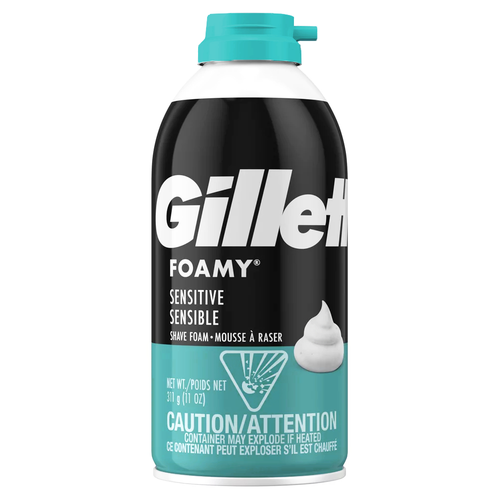 【Gillette 吉列】刮鬍泡-敏感(11oz/311g)