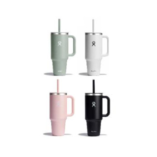 【Hydro Flask】冰霸杯【40oz / 1182ml】吸管保溫杯 隨手杯 櫻花粉 黑 白 灰綠