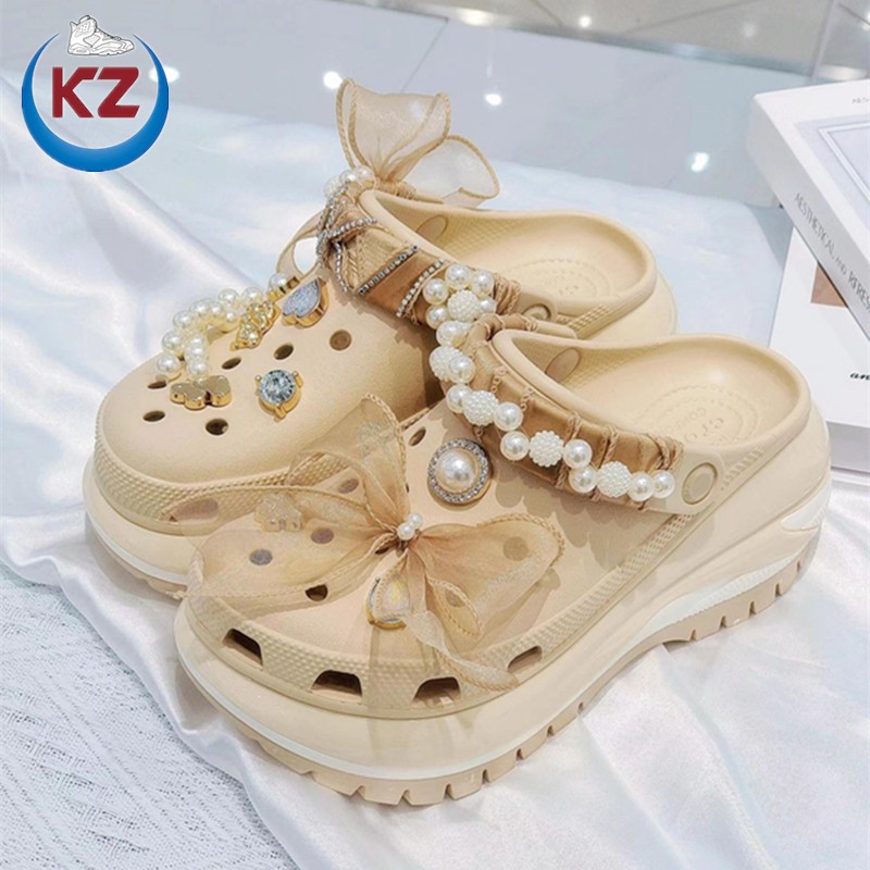 韓國代購crocs classic crush clog 超厚底 光輪 洞洞鞋 運動涼鞋 增高 厚底 防水 207988