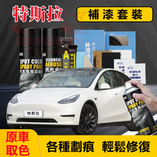 適用特斯拉手搖噴漆手噴漆車用自噴漆 Tesla Model3 ModelS ModelX ModelY汽車劃痕修複補漆筆