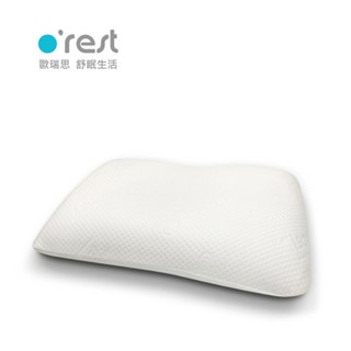 【 o'rest 歐瑞思 】 雲朵透氣記憶枕 - 中高枕前後不同曲線 (高密度100D記憶綿 抗菌防黴枕芯 三層針織布)