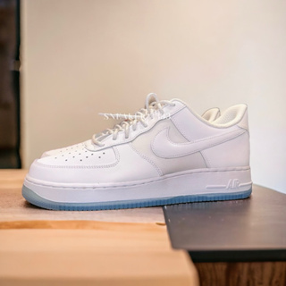 【現貨｜𝟐𝟒𝐡𝐫𝐬內寄出🔥】 NIKE AIR FORCE 1 全白 果凍底 休閒鞋 男 大尺寸（FV0383-100）