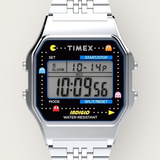 “Timex” - TIMEX × PAC-MAN T80 數位銀 34mm