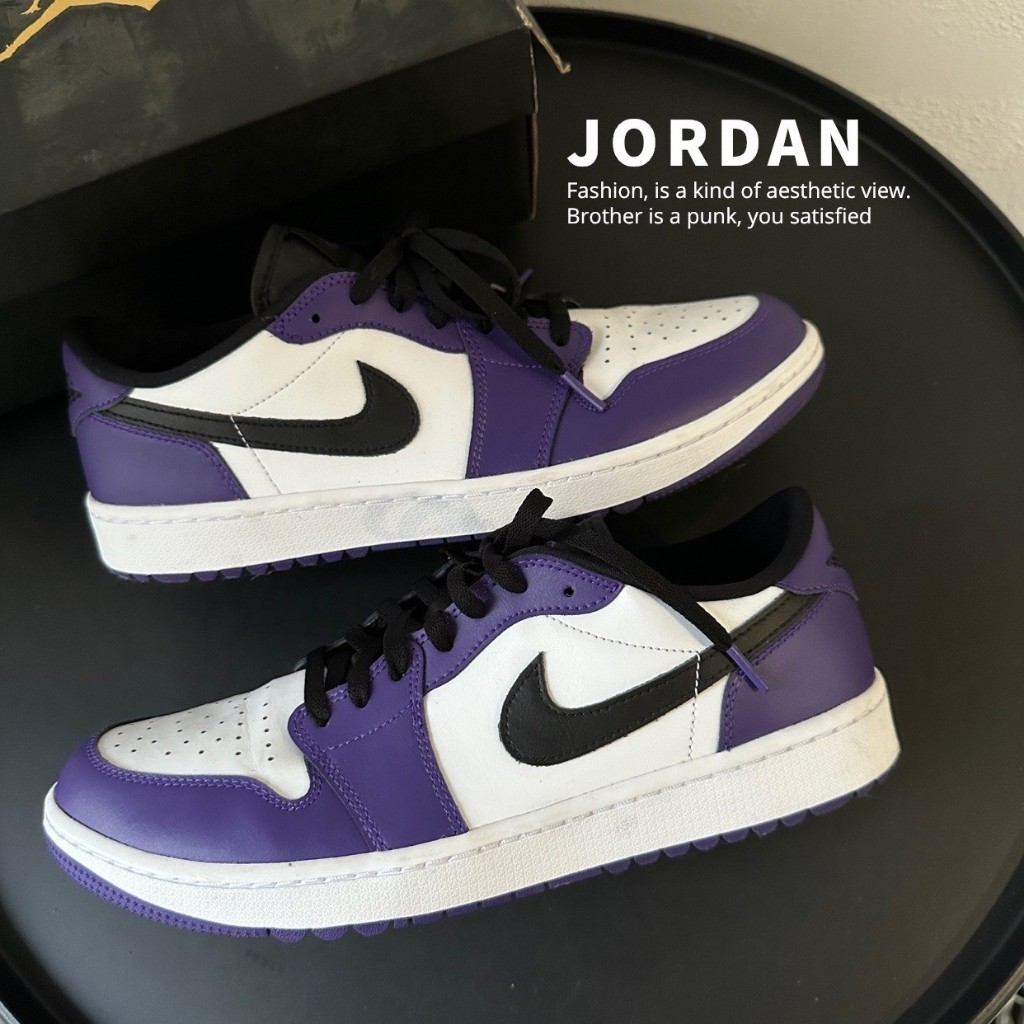 [二手] Air Jordan 1 Low Golf "Court Purple" 宮廷紫 男鞋 男女段 US12 DD