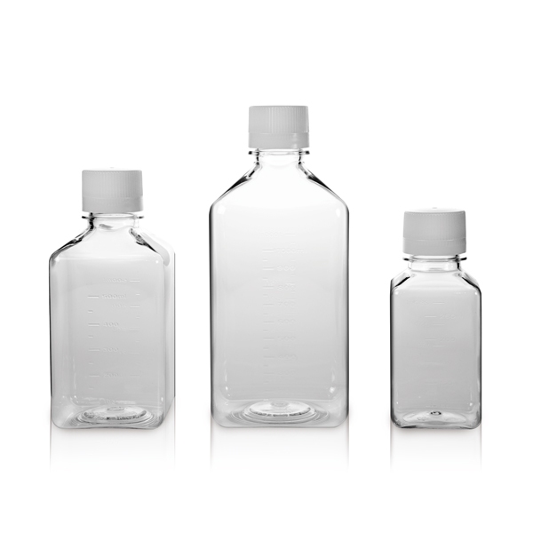 《SUNTRINE》方型血清瓶 PET Bottle, Media, Narrow-Neck, Square, PET