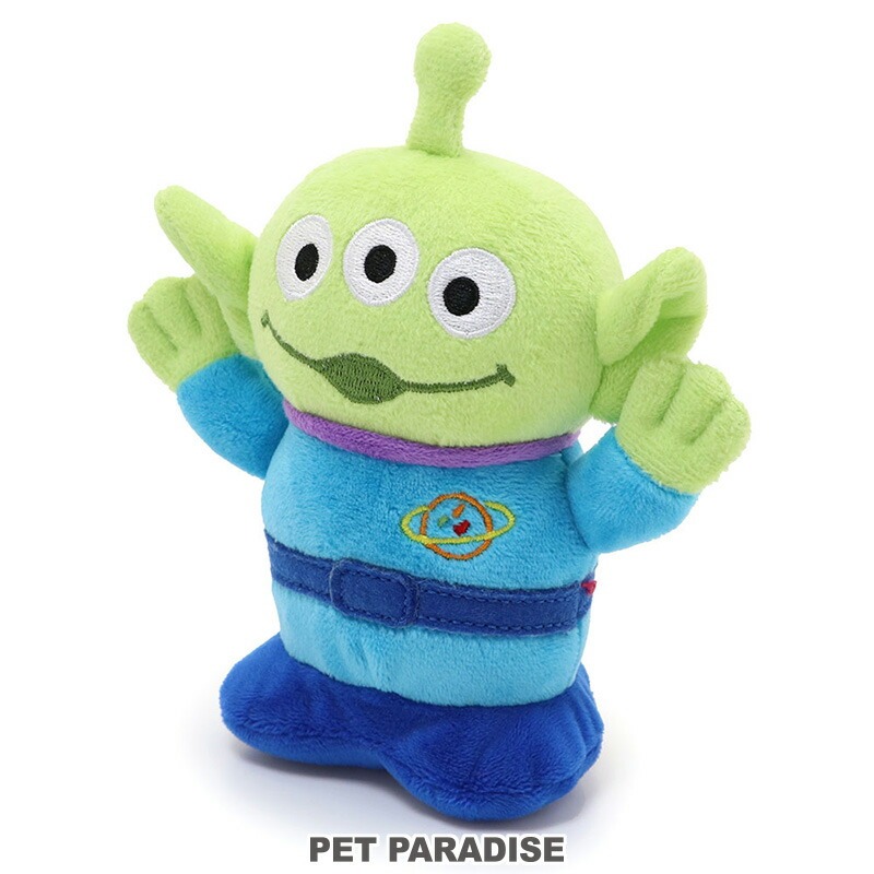 貝果貝果 日本 PET PARADISE 代理 disney 玩具總動員 三眼怪玩偶啾啾玩具[T4573]