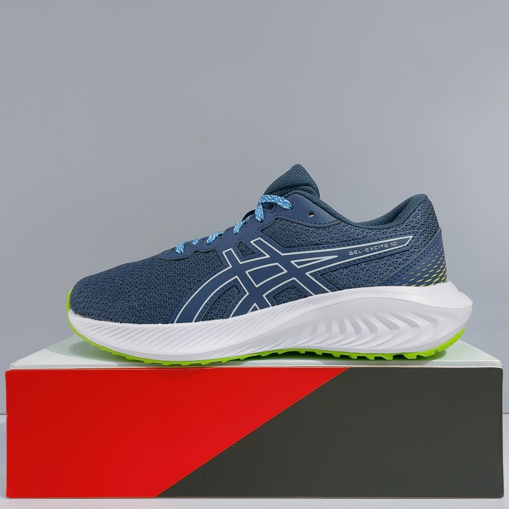 ASICS GEL-EXCITE 10 GS 女生 藍色 舒適 輕量 透氣 運動 慢跑鞋 1014A298-403