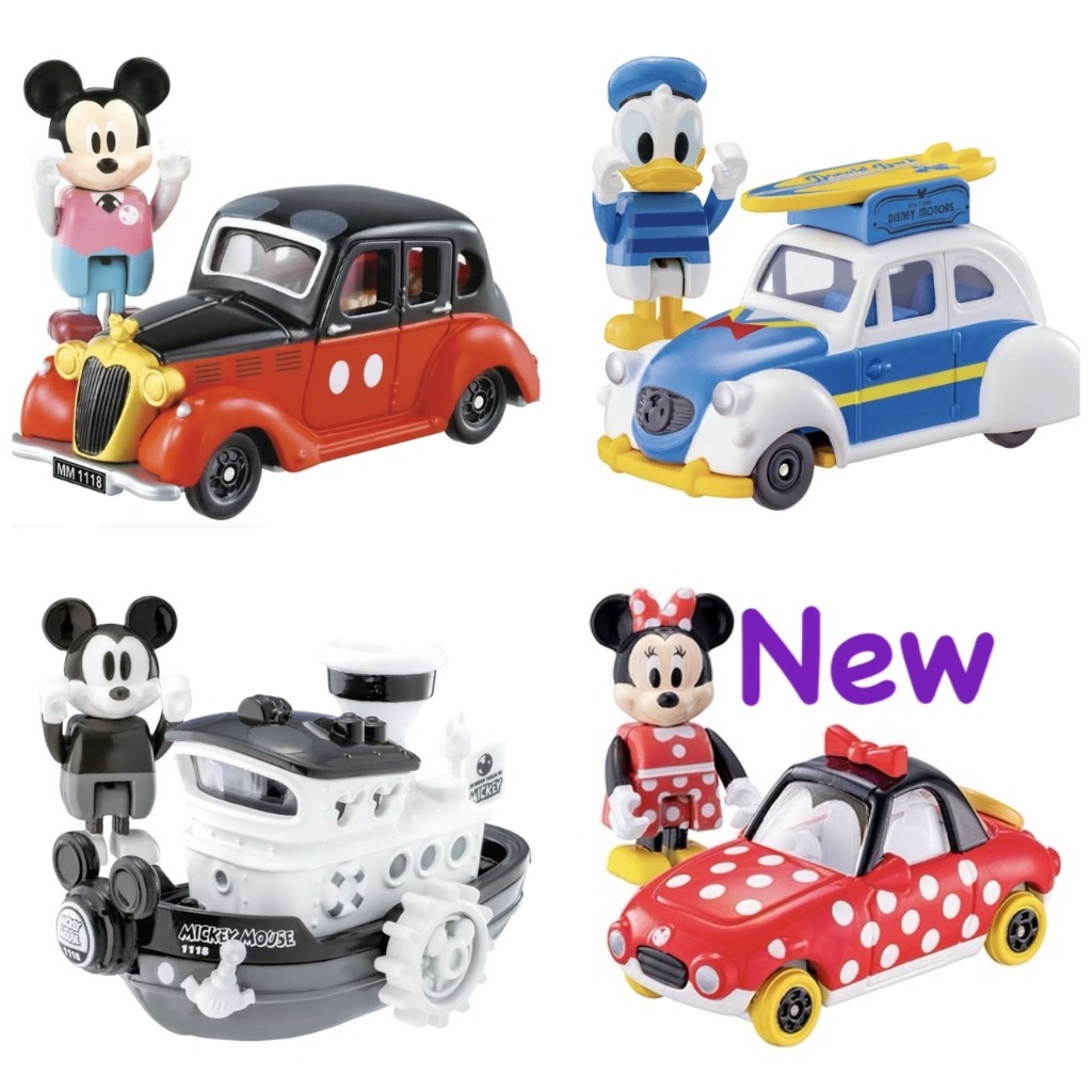 🆕6月上市『現貨+預購』Tomica 迪士尼NO176/179/181/182 米奇米妮人偶金龜車 唐老鴨 蒸汽船 多美