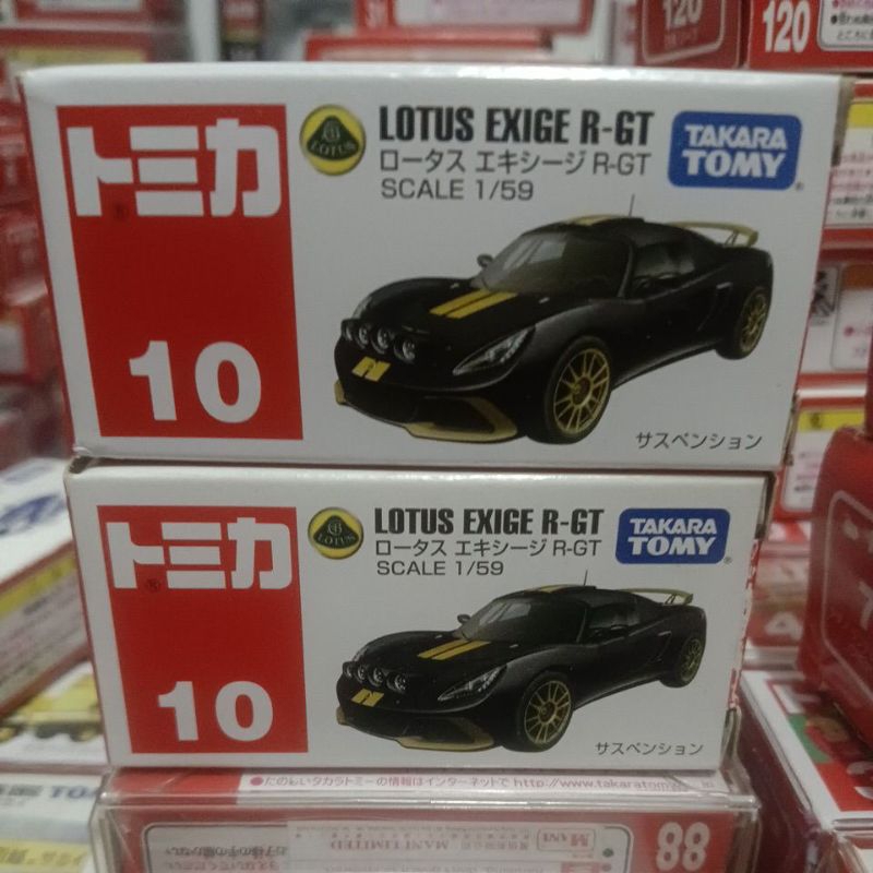 TOMICA  NO.10絕版LOTUS EXIGE R-GT 新車貼