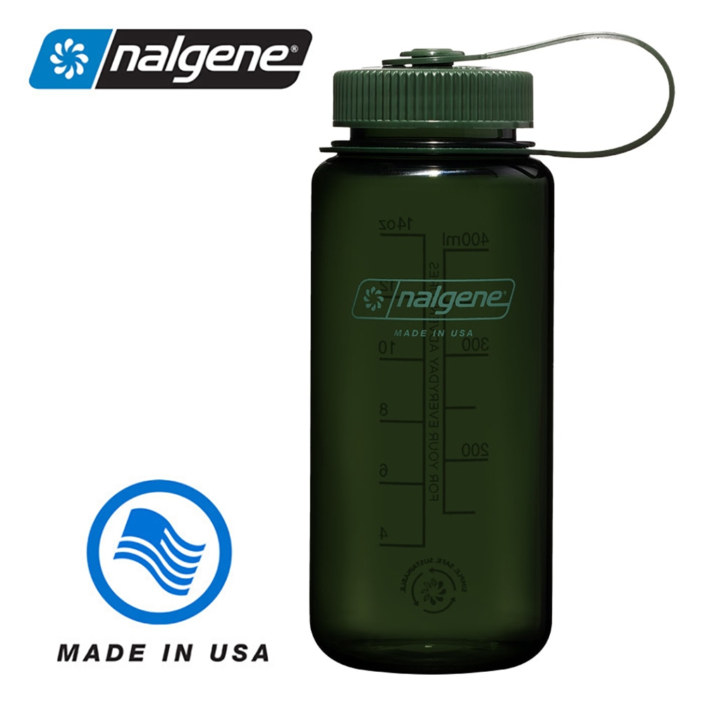 【Nalgene 美國】寬口水瓶 運動水壺 500cc 碧玉 (2020-3316)