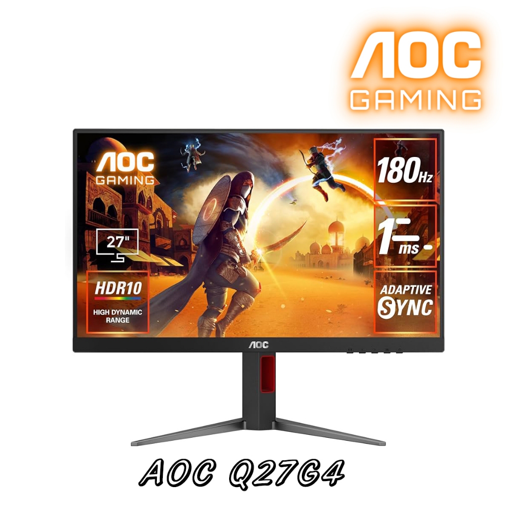 AOC 艾德蒙 27型 Q27G4 2K IPS電競螢幕/180HZ/1MS/IPS面板技術/HDMI/DP/壁掛設計