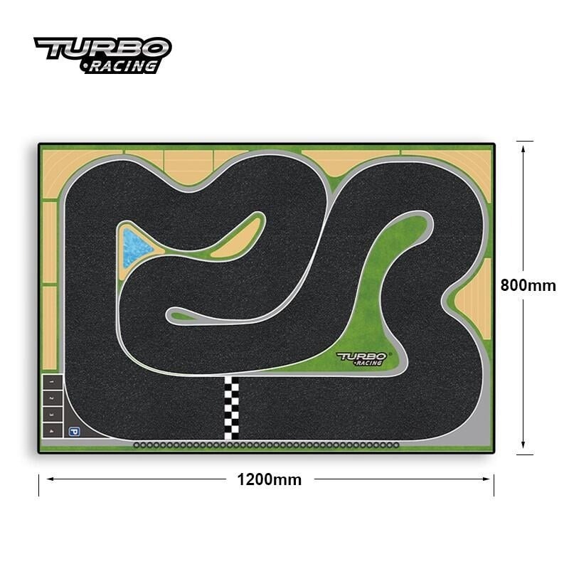 亞丁RC Turbo Racing 1:76 超迷你遙控車 Mini 專用賽道跑道膠墊 維修墊(1200X800)