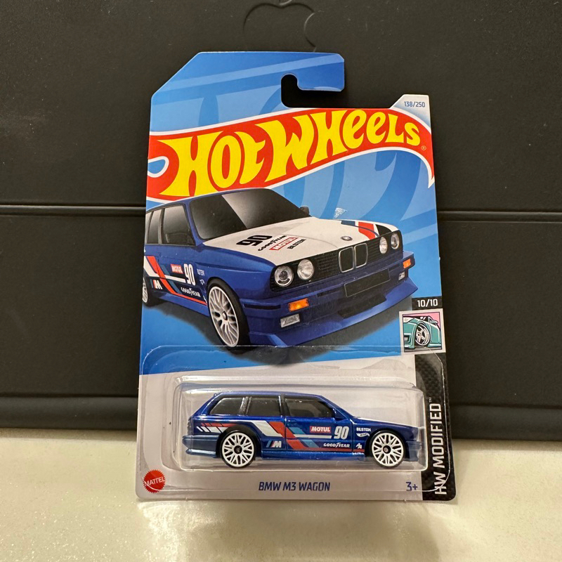 風火輪 Hot wheels BMW E30 M3 wagon 藍白