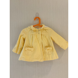 【二手/80】女嬰/女童 Dave&Bella 嫩黃色傘狀風衣外套