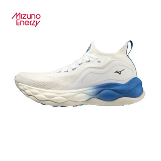 Mizuno 美津濃 男款 慢跑鞋 WAVE NEO ULTRA 運動 輕量 吸震 -白藍- J1GC223401