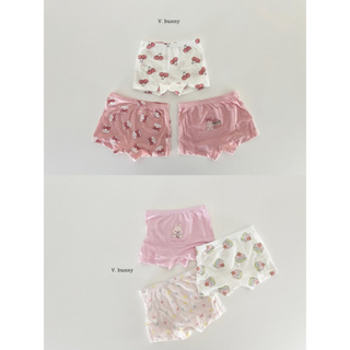 韓國代購 v.bunny 品牌 櫻桃蛋糕甜點内褲套裝 韓國童裝 兒童家居服