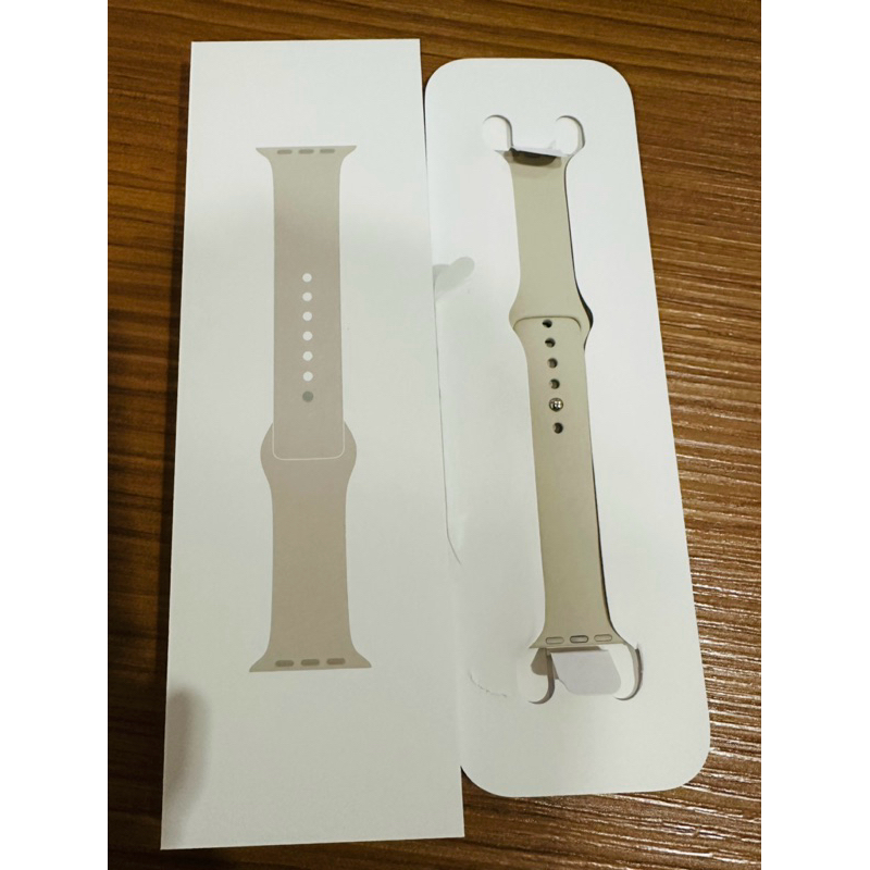 ☑️保留勿下☑️全新 原廠 Apple Watch S9 45mm星光色運動錶帶