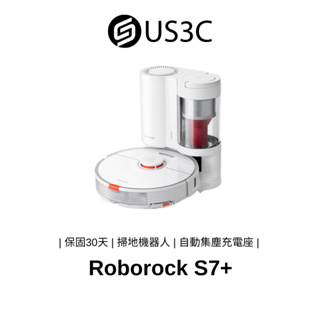Roborock S7+ 多樓層地圖設定 兒童保護鎖 掃地機器人 吸塵器 附自動集塵充電座 超音波地毯偵測 二手品
