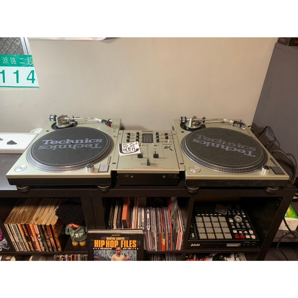 (已售)Technics SL1200 MK5*2 + SH-EX1200 DJ MIXER 銀色 唱盤 嘻哈逸品