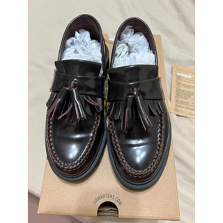 二手 正版Dr.Martens 馬汀流蘇樂福鞋 酒紅色