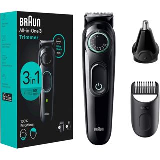 Braun AIO3430 多功能造型器 電動刮鬍刀 含鼻毛器 Series 3 3430 1年保固 取代 BT3221