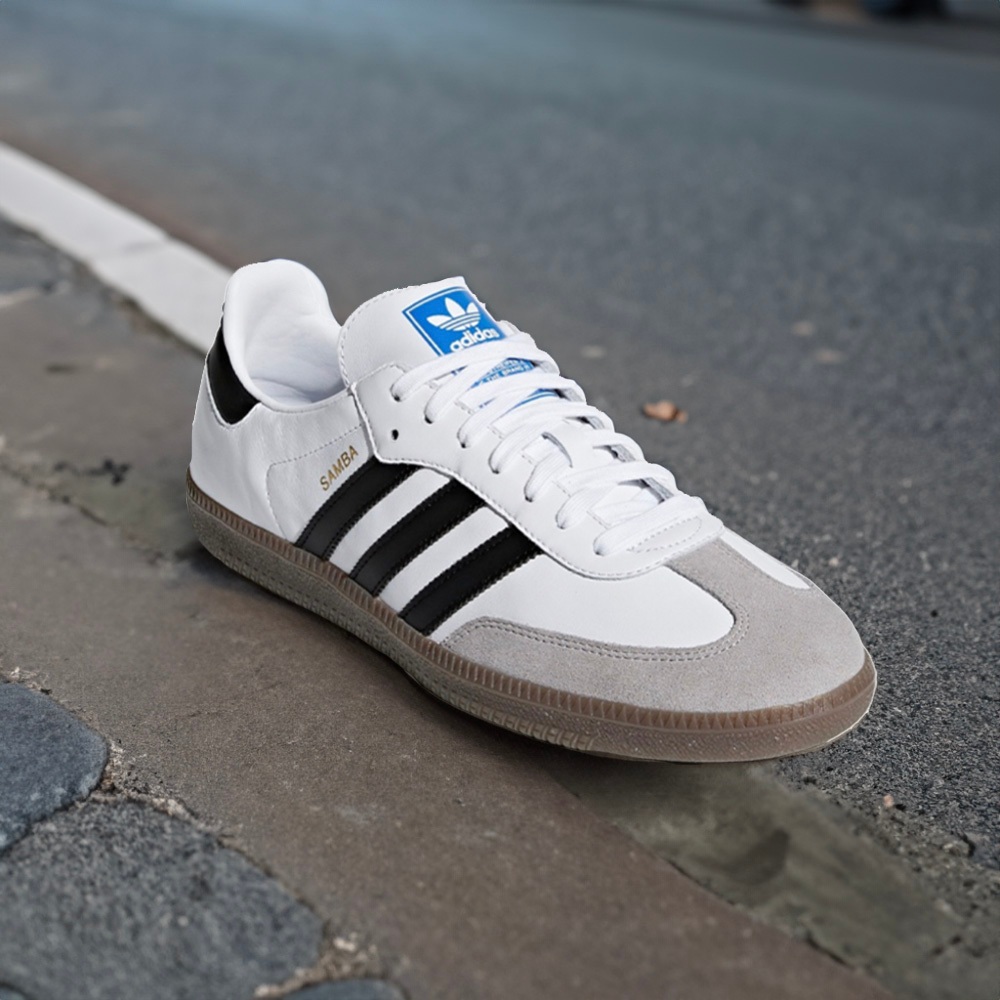 【Fashion SPLY】Adidas Samba OG 平底白色 男鞋 休閒鞋 B75806