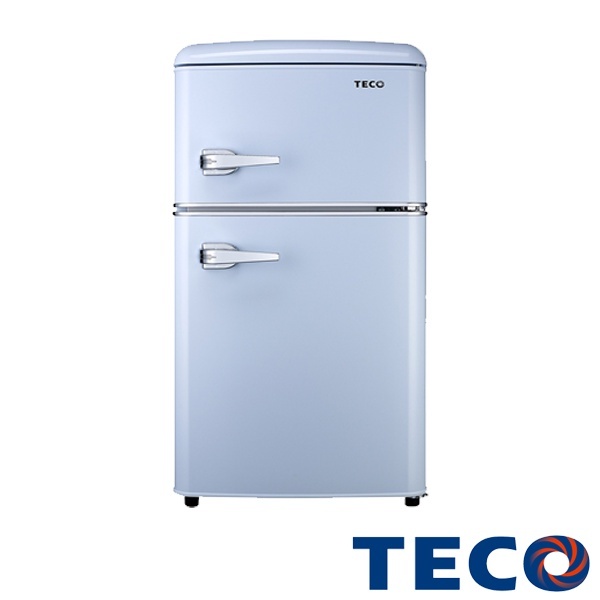 R1086B藍色 TECO東元 86公升 一級能效 定頻雙門冰箱 原廠保固 全新公司貨 復古小冰箱