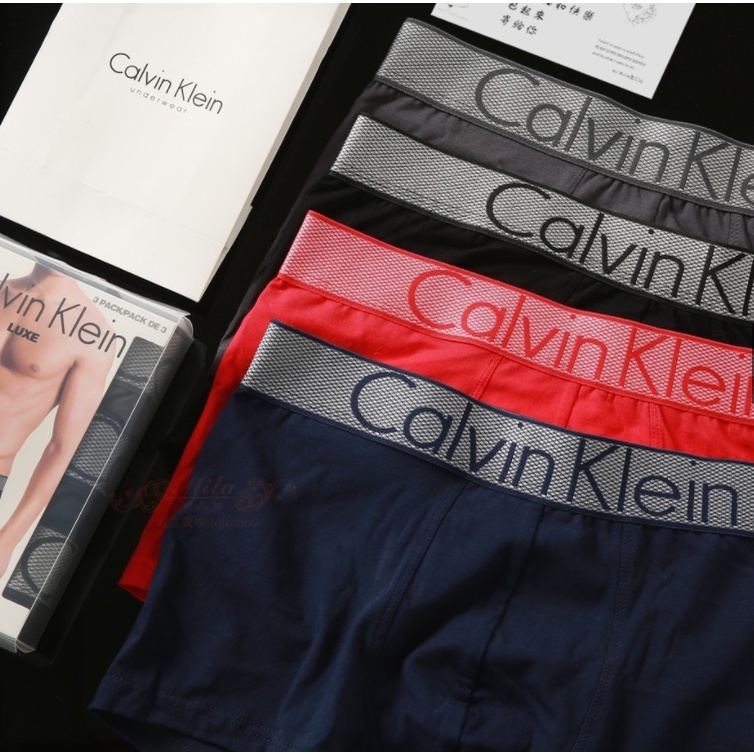 Costco代購 CK男士內褲 內褲 四角褲 內褲 男性內褲 冰絲質感 純棉內褲 莫代爾材質 男內褲