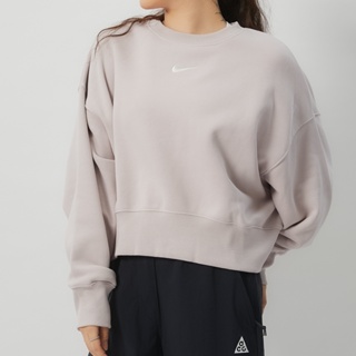 Nike AS W NSW PHNX FLC OOS 女款 藕粉色 休閒 冬季 大學T 長袖 DQ5762-019
