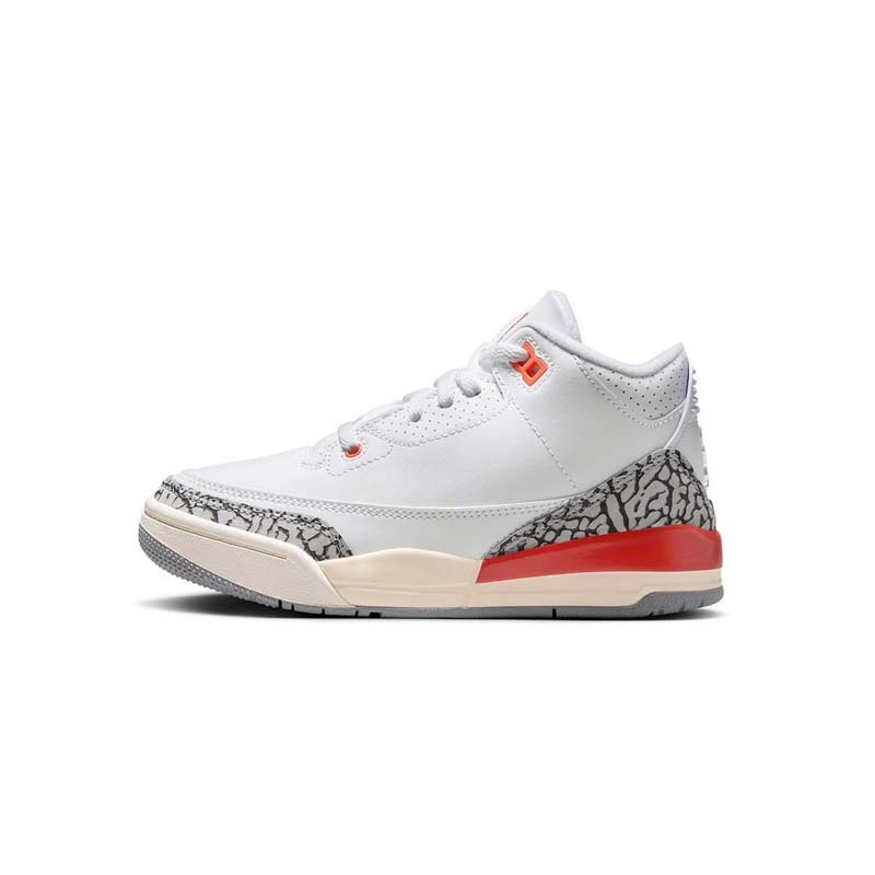 Air Jordan 3 Retro Georgia Peach PS 爆裂紋 灰水泥 白橘 中童 FQ9174-121