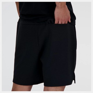 NEW BALANCE 短褲 男款 黑色 運動短褲 美規 寬鬆 7吋 休閒 運動 MS41146BK