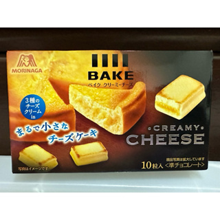 日本進口BAKE CREAMY CHEESE MORINAGA 森永起司磚雙層起司磚 起司餅乾