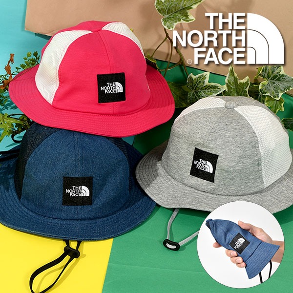 現貨/預購 日本代購 The North Face kids 方形刺繡Logo網眼漁夫帽