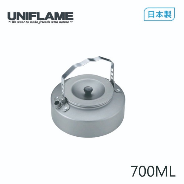 UNIFLAME 日式扁水壺0.7L附袋(日本製) U667729