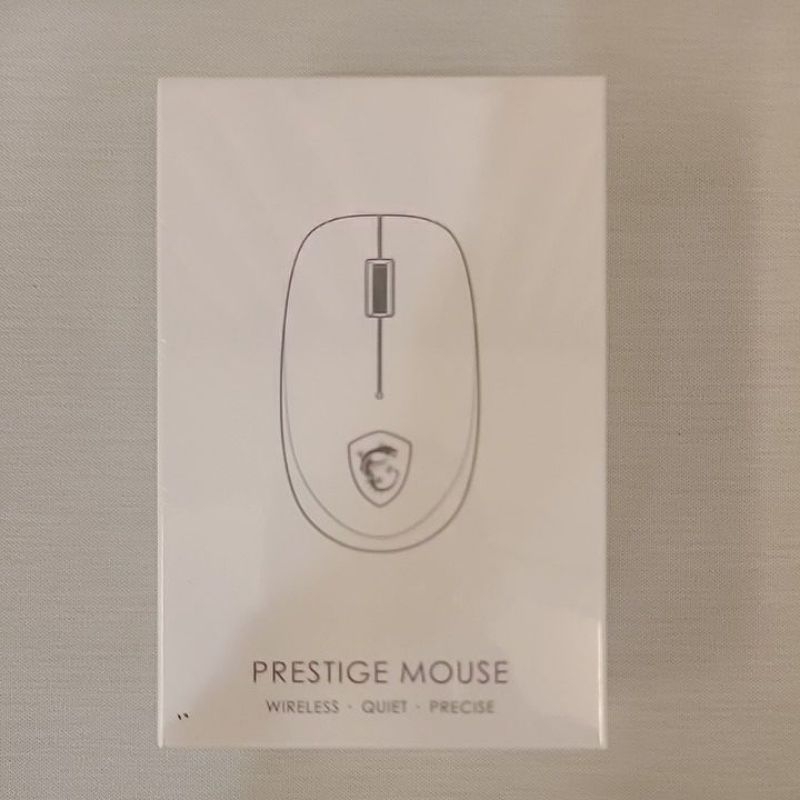 微星MSI無線靜音滑鼠Prestige Mouse(全新未拆封)