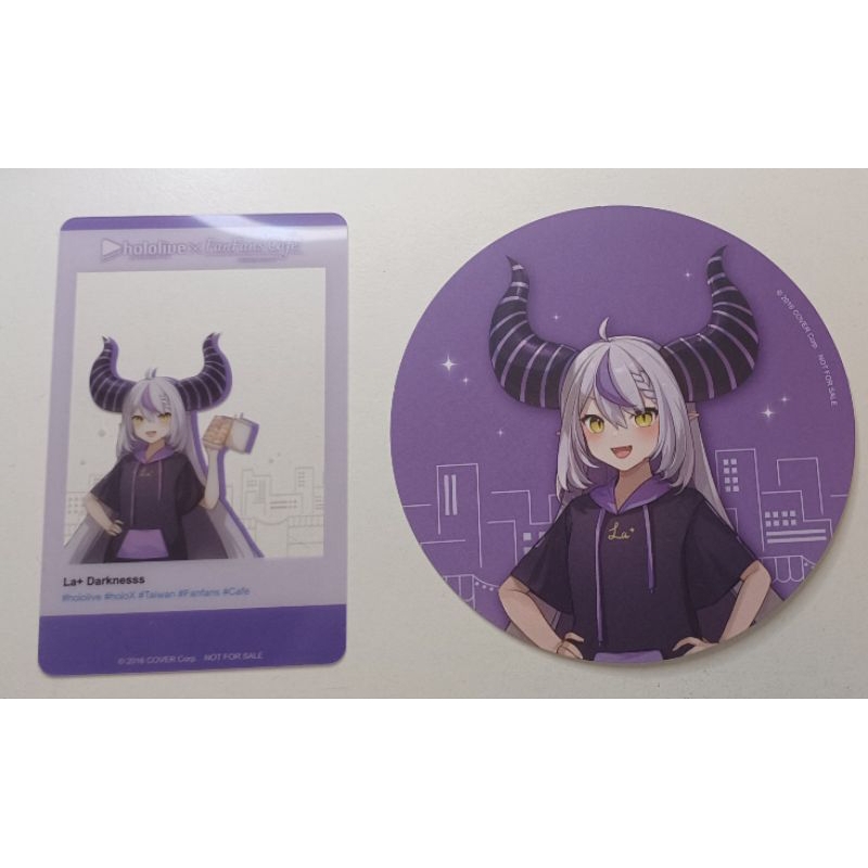 hololive×fanfans cafe 合作咖啡廳 周邊 拉普拉斯 不知火 芙蕾雅 白銀諾艾爾 透卡 杯墊 插卡