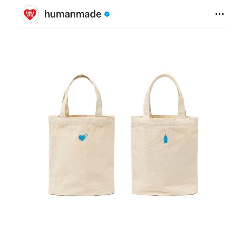 ✨現貨在台✨日本 Human Made x Blue bottle TOTE BAG 帆布袋