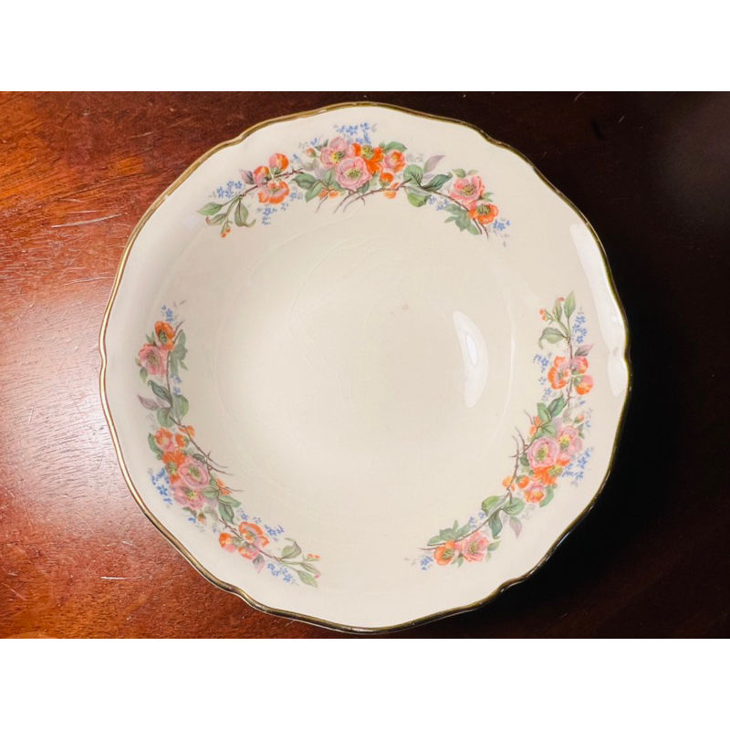 【梅根歐洲古物】英國Royal Doulton 皇家道爾頓1970年小瓷盤*現貨在台*#老件手繪#首飾盤