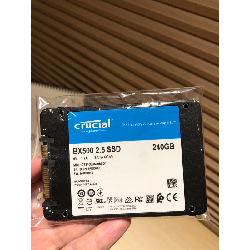 《二手便宜賣》BX500 2.5 SSD 240GB