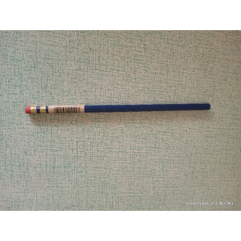 藍色六角色鉛筆（庫存品）