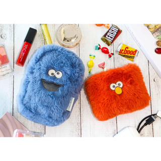 《瘋日雜》B279日本雜誌SPRiNG附錄 芝麻街 餅乾怪物 Elmo 化妝包 收納包 收納袋 小物包 手拿包 兩件組