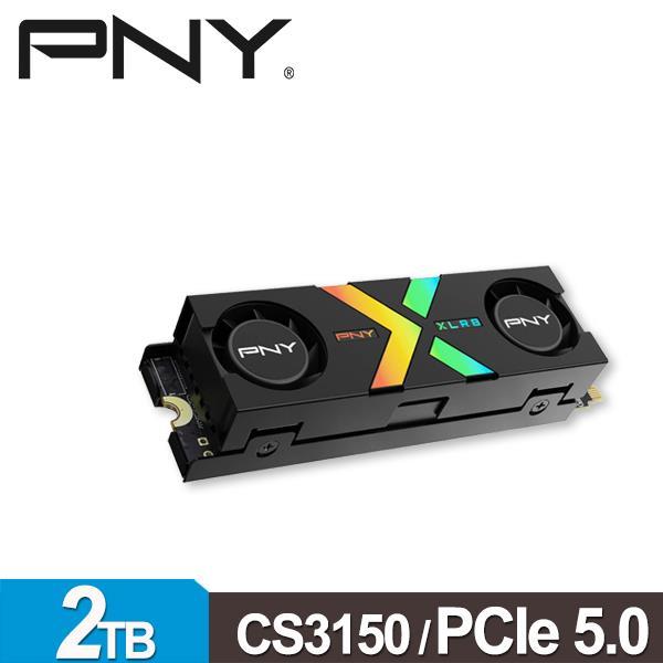 PNY XLR8 CS3150 2TB(雙風扇RGB散熱) M.2 PCIe 5.0 SSD