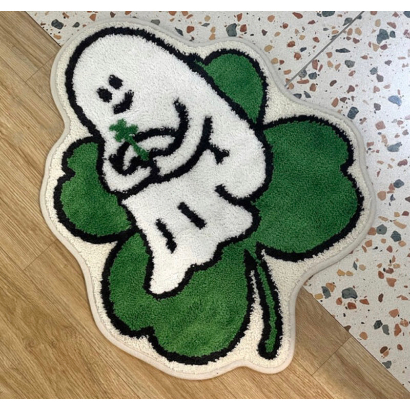 韓國代購 限量 p/d percentage 鬼魂 地墊 腳踏墊 居家裝飾 鬼魂地毯 可愛地毯 地毯 韓國地毯 居家擺設