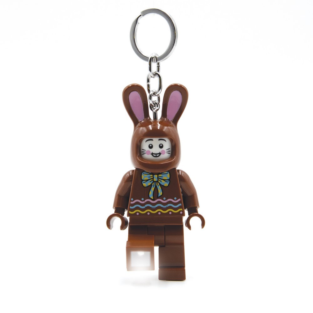 LEGO 樂高鑰匙圈 樂高經典款 巧克力兔子 人偶造型LED 鑰匙圈鎖圈 手電筒 吊飾 COCOS LG320