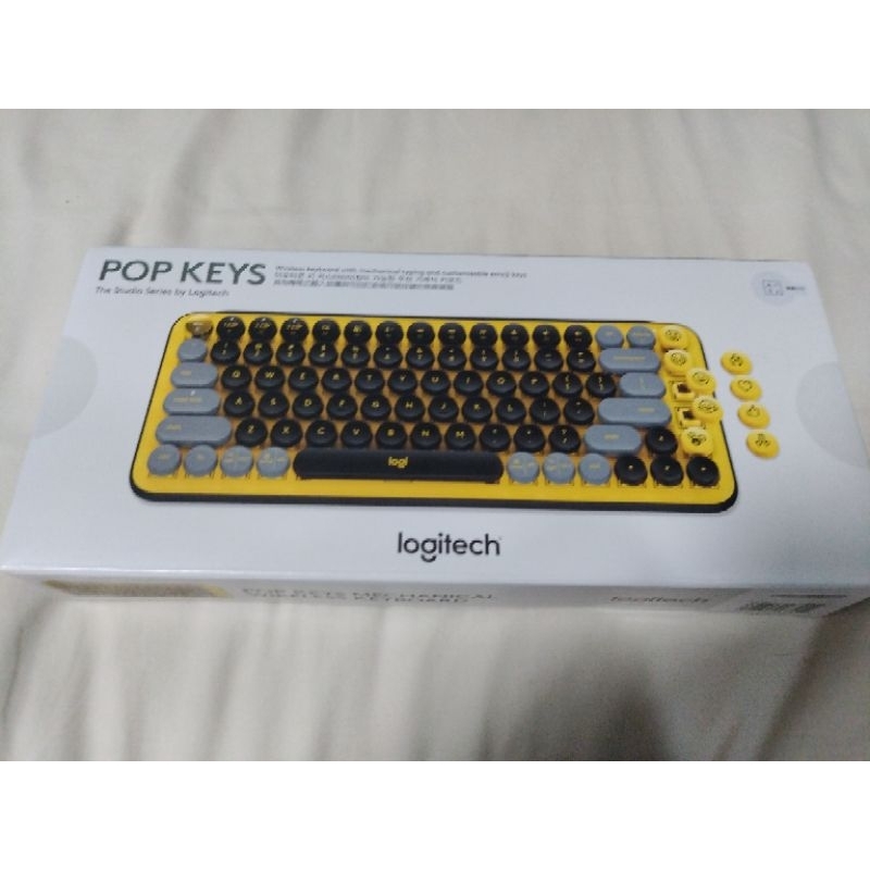（保留中 勿下單）羅技 Logitech POP KEYS 機械鍵盤 黃黑灰 無線鍵盤 YR0080