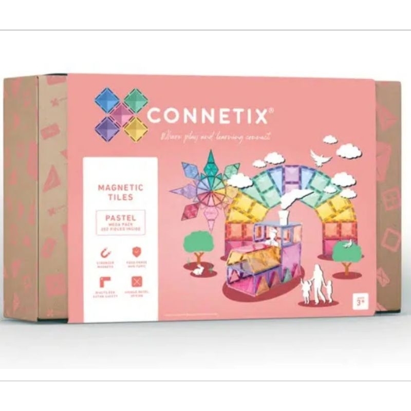 Connetix 92片管道組 212彩虹色 202 粉彩 與其他connetix產品 代購正版