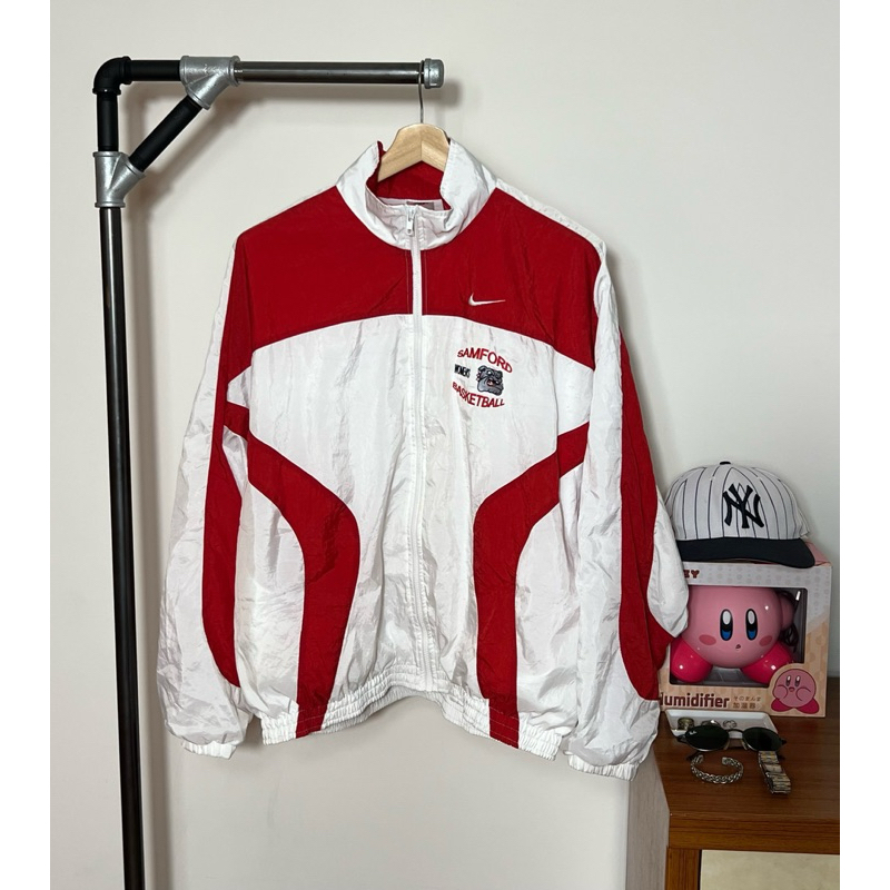 【龐滂古著】Nike Samford University 紅白運動外套 90s 刺繡