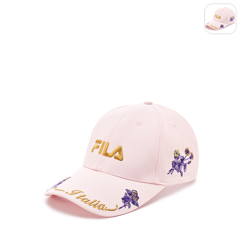 【FILA】時尚LOGO帽-粉色 HTX-5201-PK